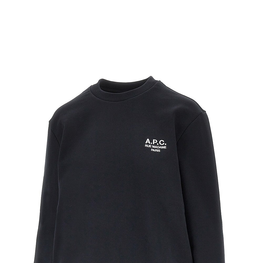 A.P.C. Crewneck sweatshirt with logo embroidery