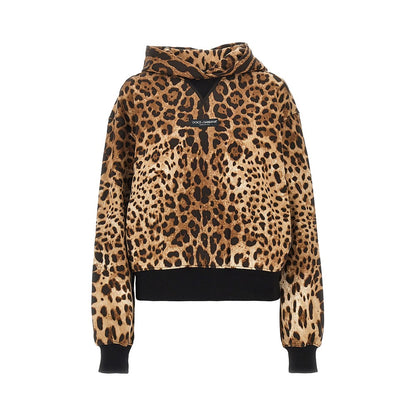 DOLCE&GABBANA Leo-print hoodie
