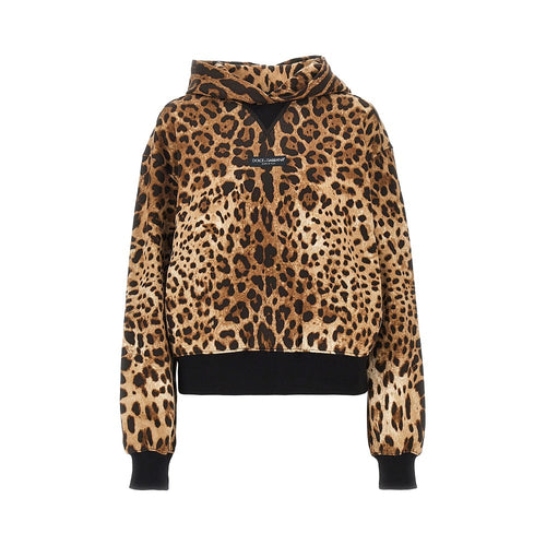 DOLCE&GABBANA Leo-print hoodie