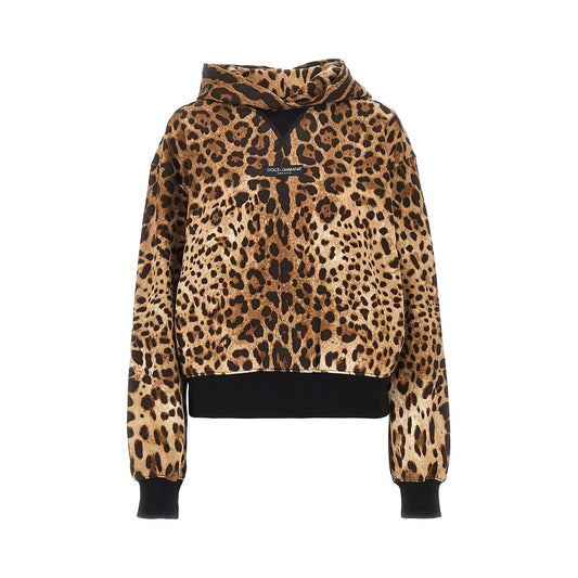 DOLCE&GABBANA Leo-print hoodie