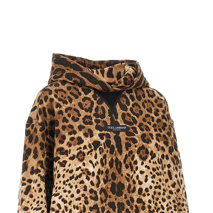 DOLCE&GABBANA Leo-print hoodie