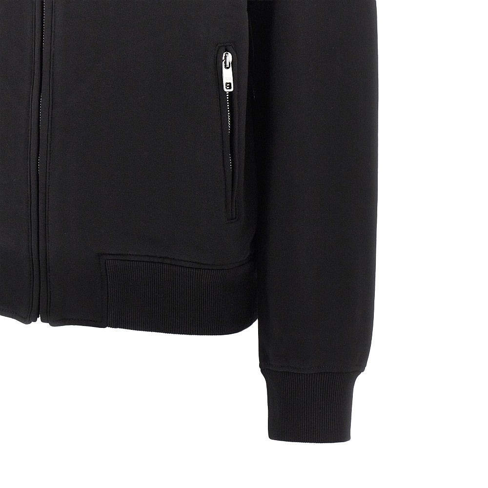 DOLCE&GABBANA Full-zip hoodie with logo plate