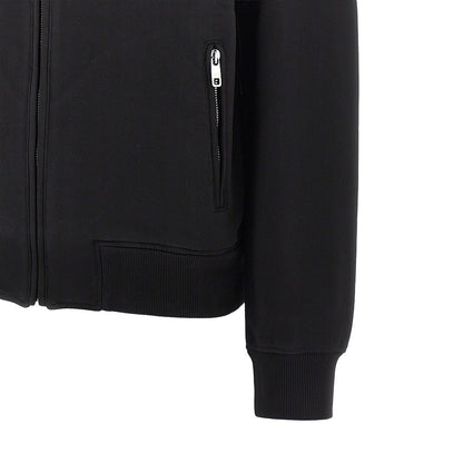 DOLCE&GABBANA Full-zip hoodie with logo plate