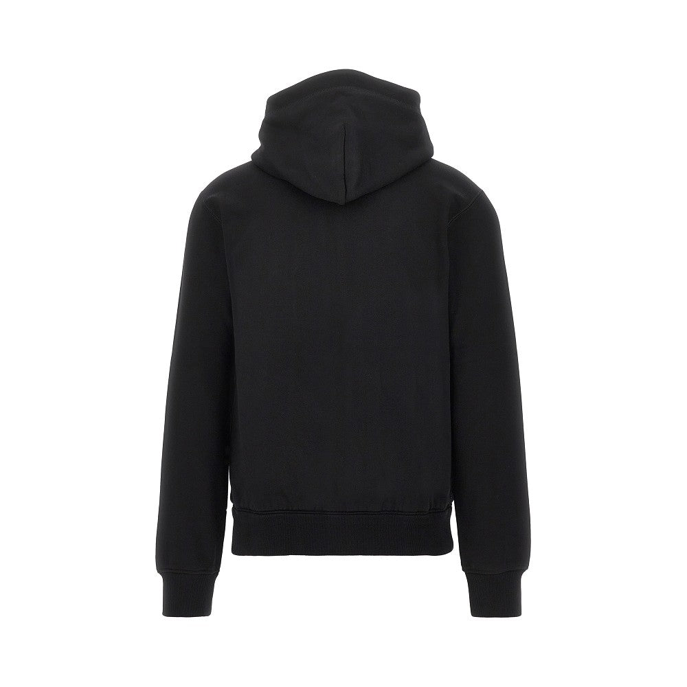DOLCE&GABBANA Full-zip hoodie with logo plate