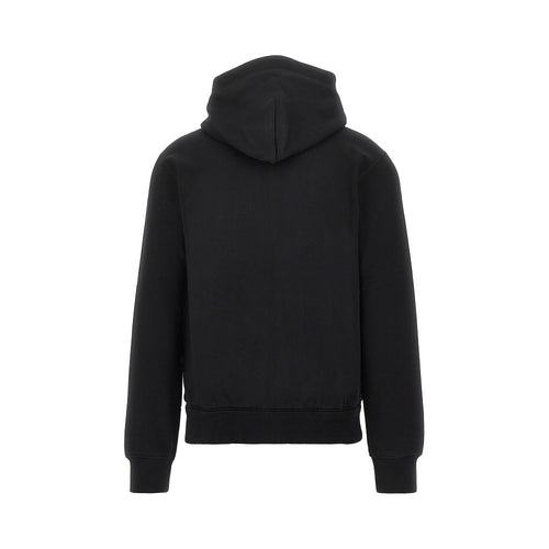 DOLCE&GABBANA Full-zip hoodie with logo plate