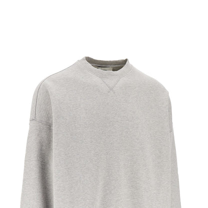 GOLDEN GOOSE Cotton sweatshirt with bouclé fabric logo
