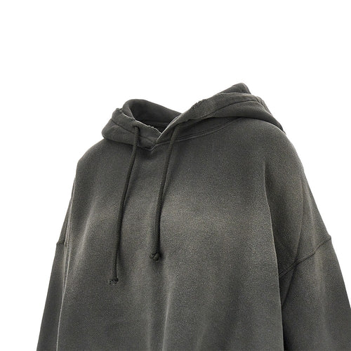 GOLDEN GOOSE Back logo print oversized cropped hoodie