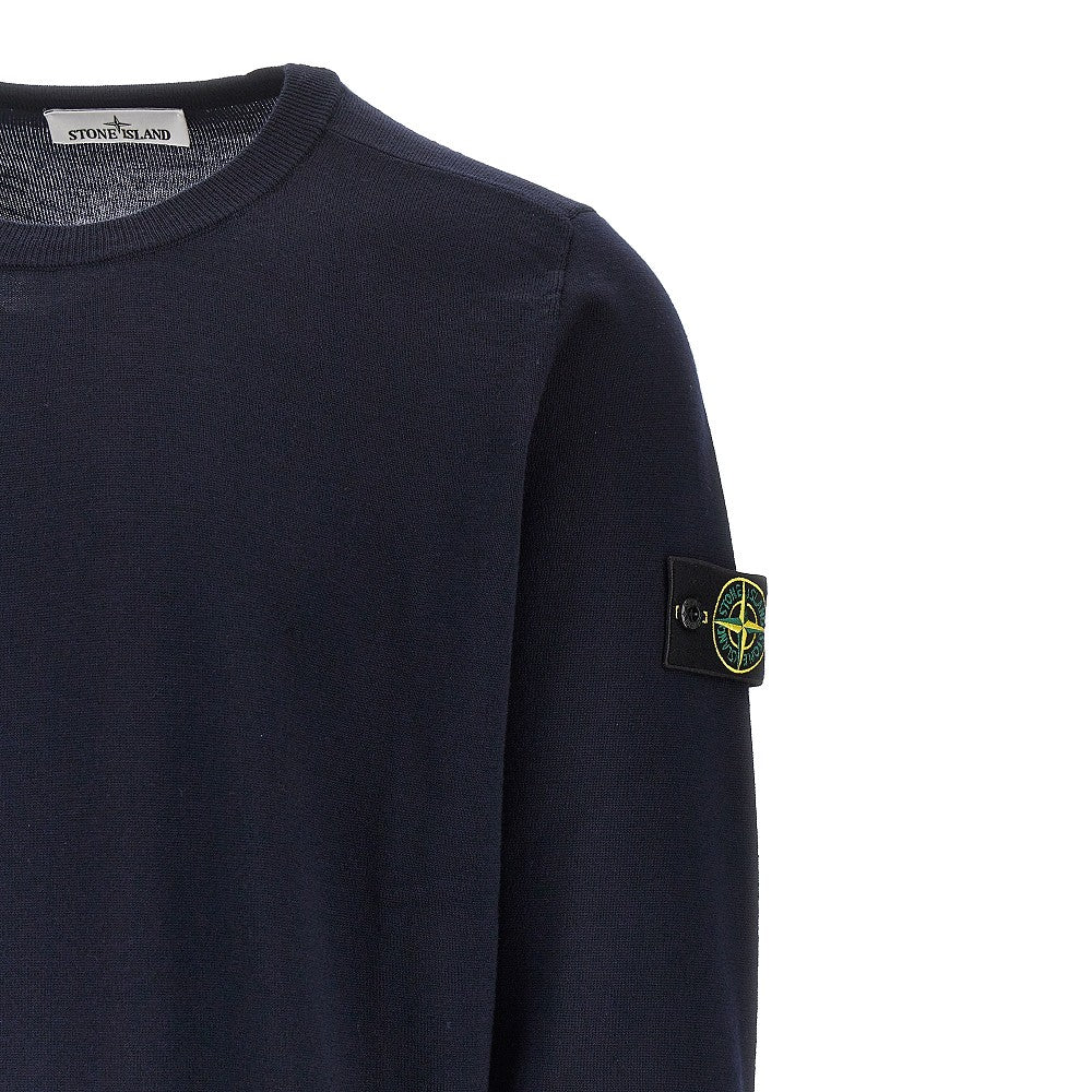 STONE ISLAND Virgin wool crewneck sweater