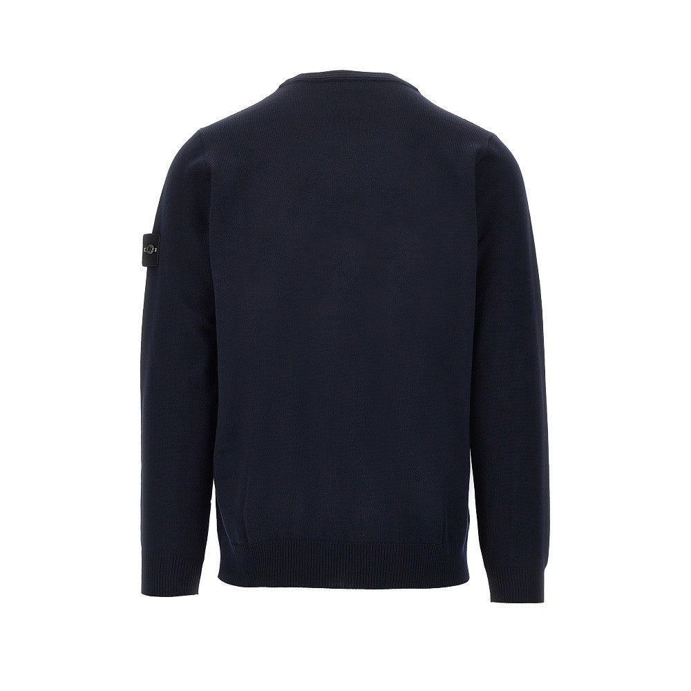 STONE ISLAND Virgin wool crewneck sweater