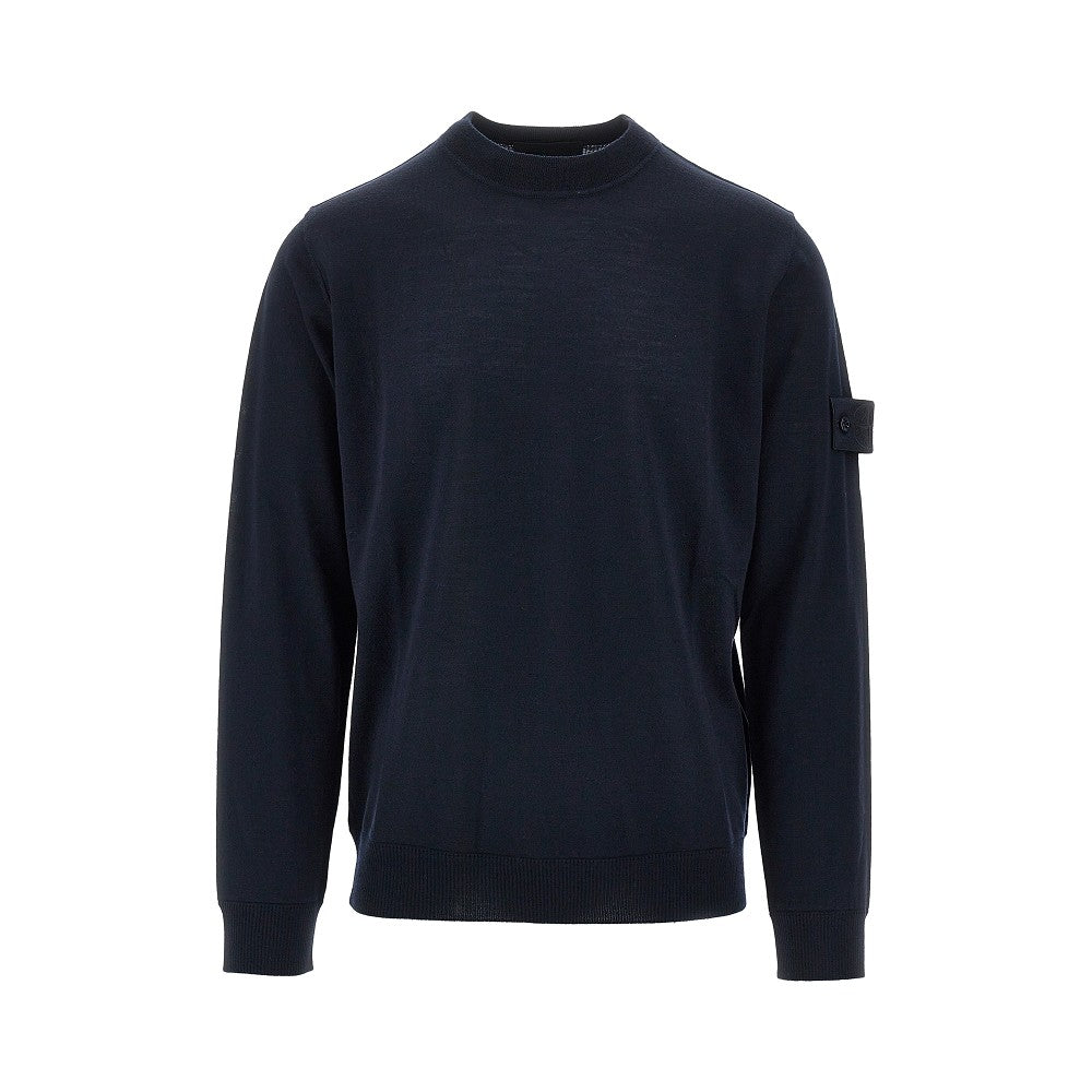 STONE ISLAND Ghost virgin wool crewneck sweater