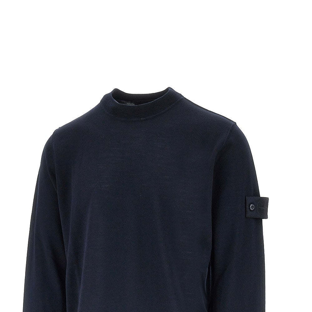 STONE ISLAND Ghost virgin wool crewneck sweater