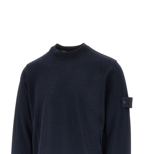 STONE ISLAND Ghost virgin wool crewneck sweater