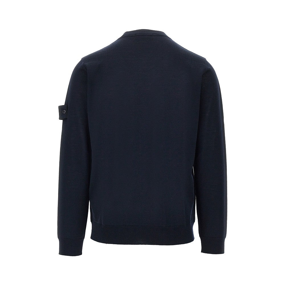 STONE ISLAND Ghost virgin wool crewneck sweater