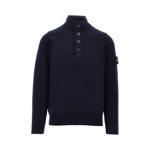 Stone Island Knitted sweater with Logo Badge