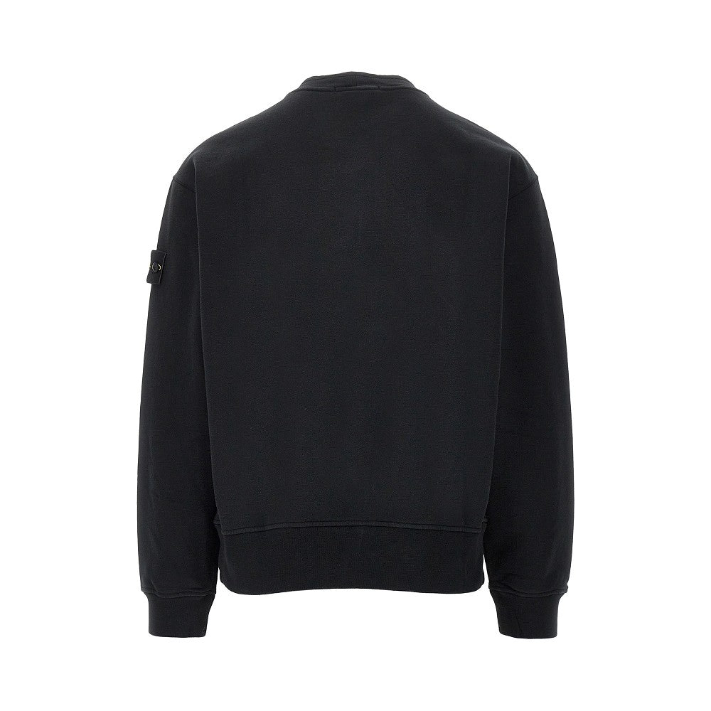 STONE ISLAND Crewneck cotton sweatshirt with Logo Badge