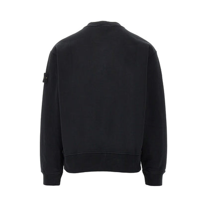 STONE ISLAND Crewneck cotton sweatshirt with Logo Badge