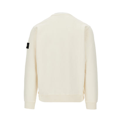 STONE ISLAND Crewneck cotton sweatshirt with Logo Badge