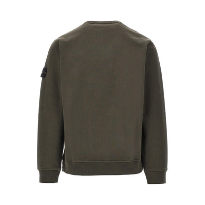 STONE ISLAND Crewneck cotton sweatshirt with Logo Badge