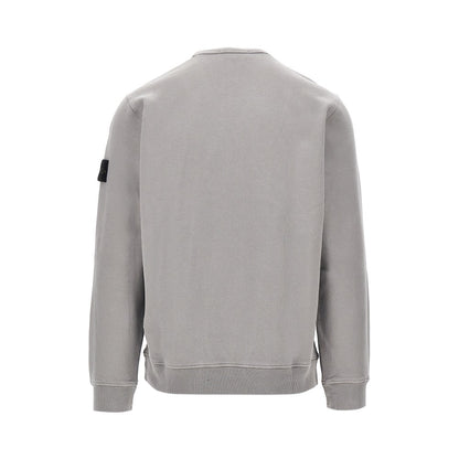 STONE ISLAND Crewneck cotton sweatshirt with Logo Badge