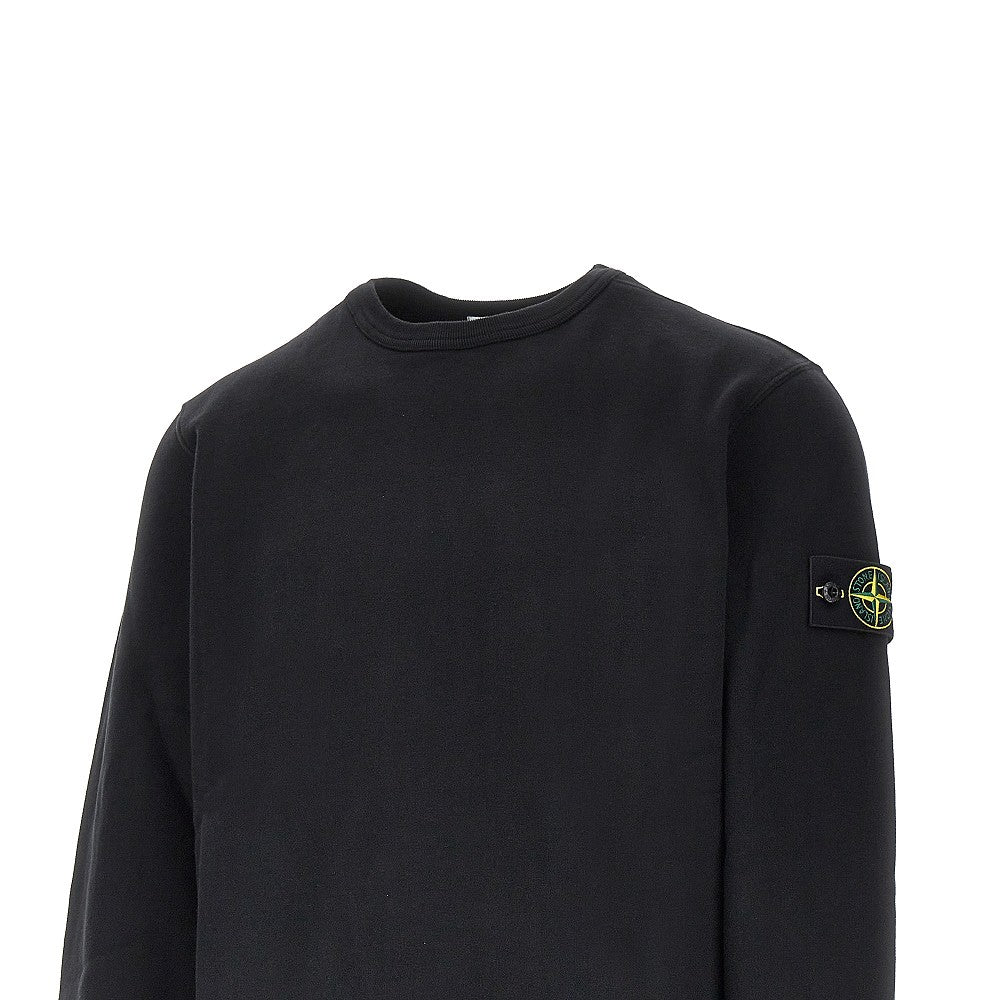 STONE ISLAND Crewneck cotton sweatshirt with Logo Badge