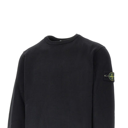 STONE ISLAND Crewneck cotton sweatshirt with Logo Badge
