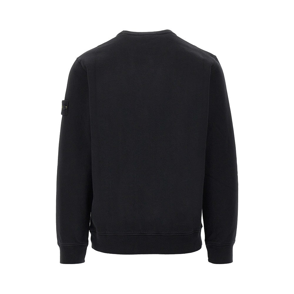 STONE ISLAND Crewneck cotton sweatshirt with Logo Badge