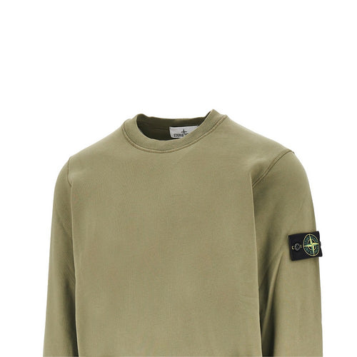 Stone Island Logo badge organic cotton sweatshirt