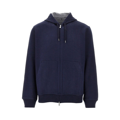 BRUNELLO CUCINELLI Double jersey full-zip hoodie