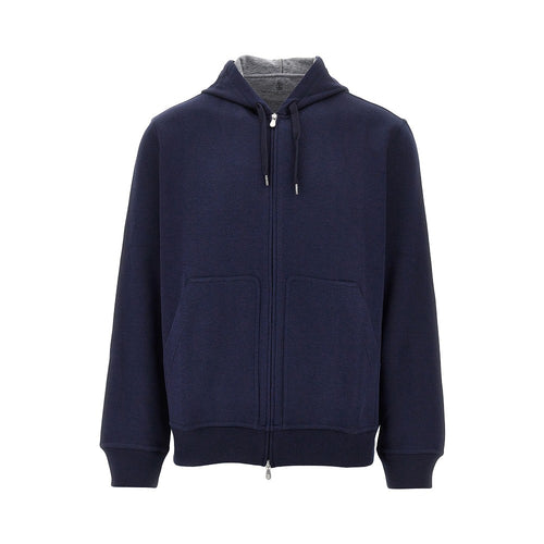 BRUNELLO CUCINELLI Double jersey full-zip hoodie