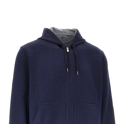 BRUNELLO CUCINELLI Double jersey full-zip hoodie