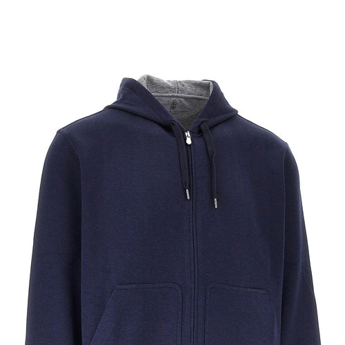 BRUNELLO CUCINELLI Double jersey full-zip hoodie