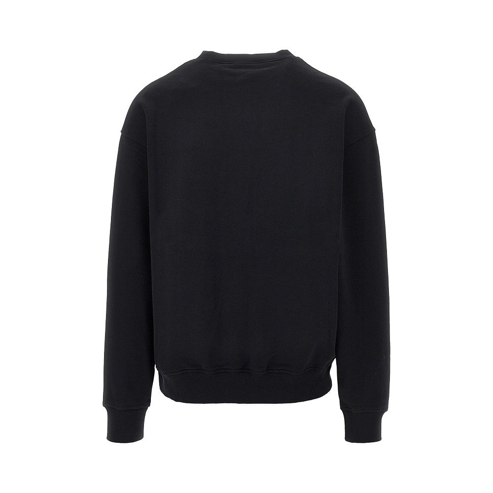 Palm Angels Neck logo print crewneck sweatshirt