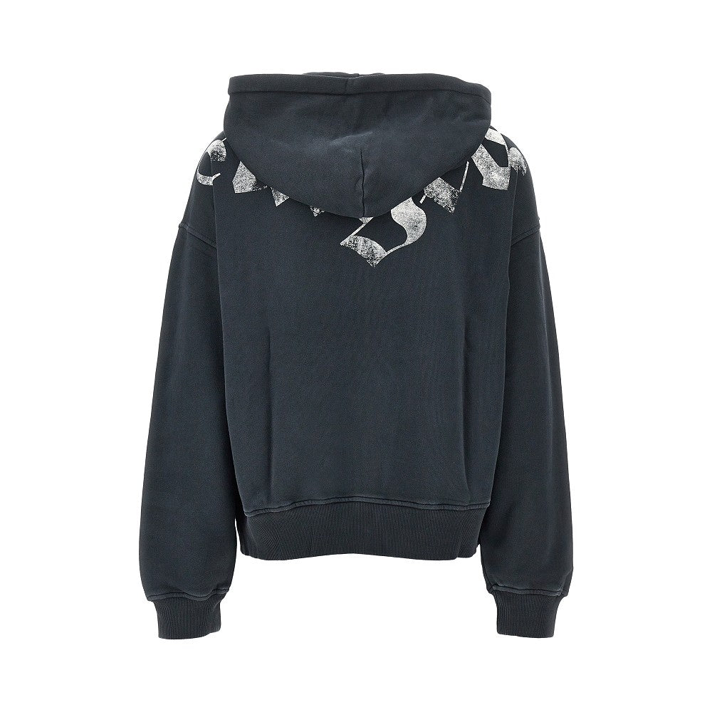 Palm Angels Logo print Loose Fit full-zip hoodie