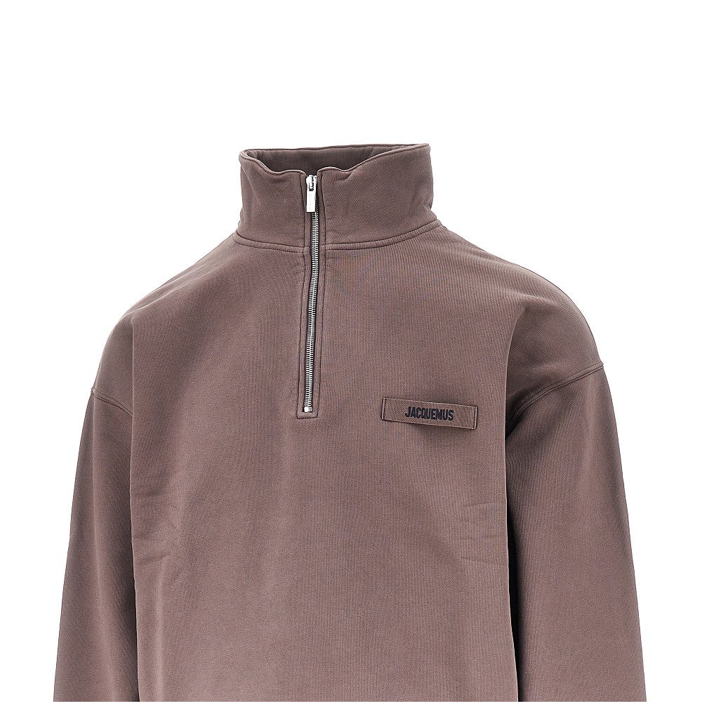 JACQUEMUS Gros Grain' half-zip sweatshirt