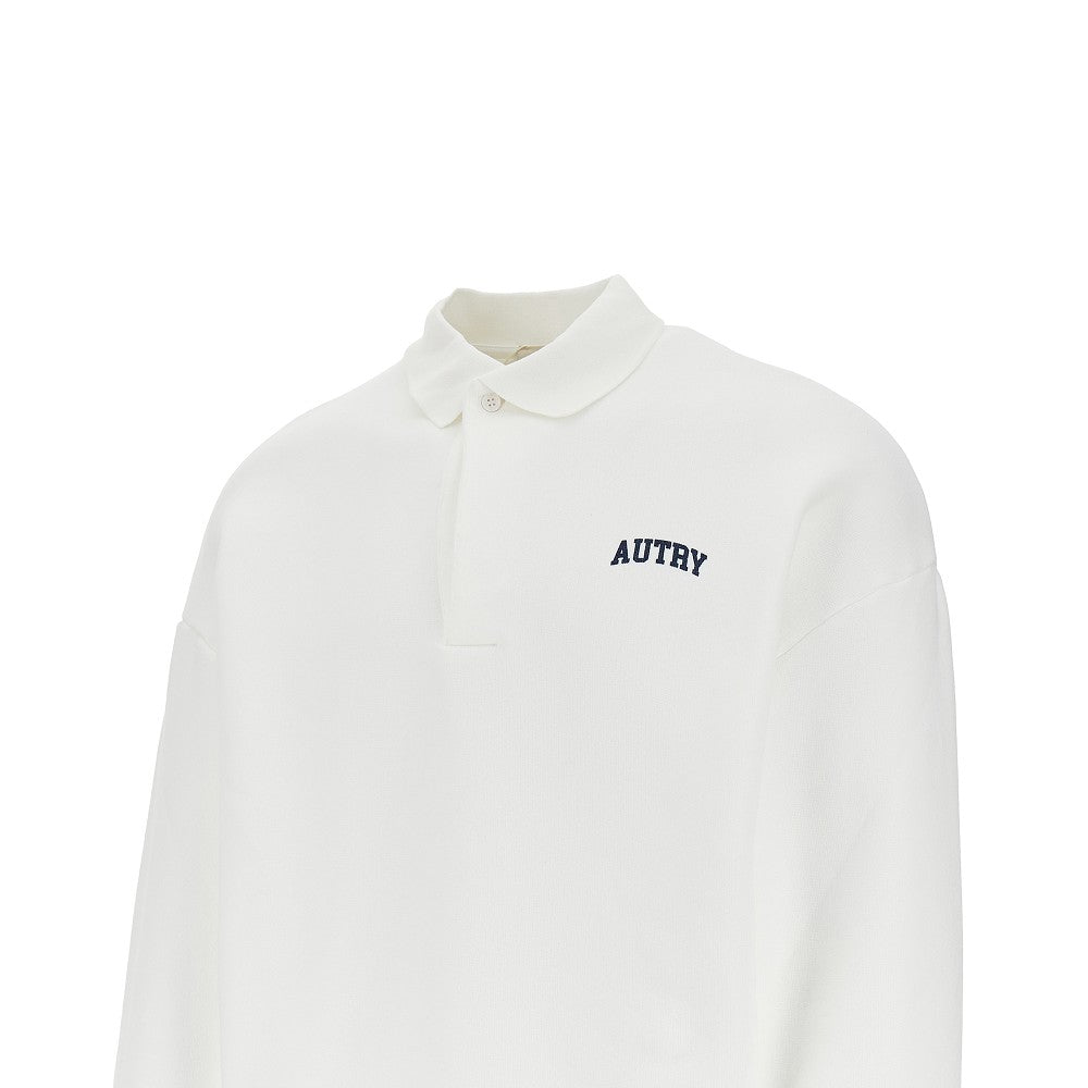 AUTRY French terry polo sweatshirt