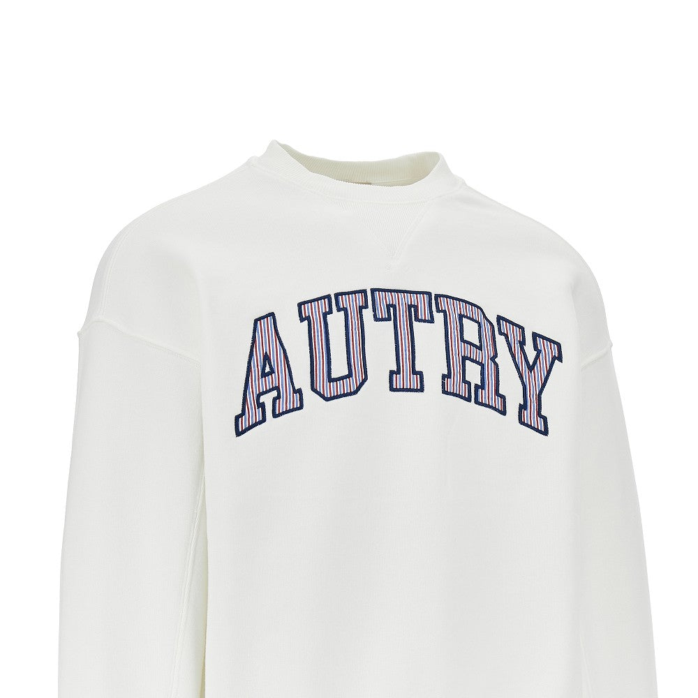 AUTRY Striped logo College sweatshirt