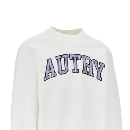 AUTRY Striped logo College sweatshirt