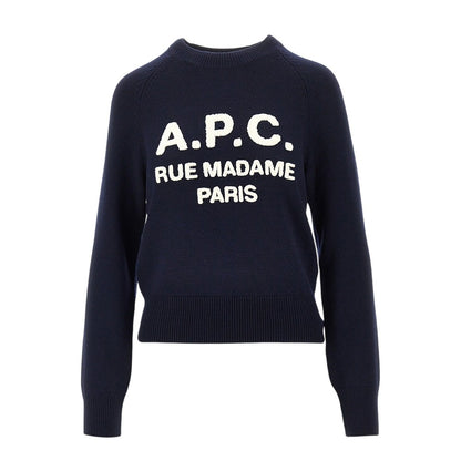 A.P.C. Terry-stitch logo wool sweater
