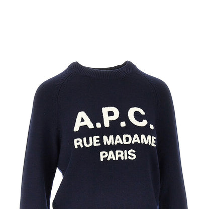 A.P.C. Terry-stitch logo wool sweater