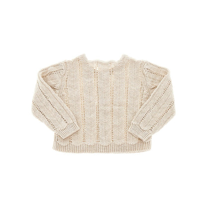 1 + in the Family Openworked cotton and linen cardigan