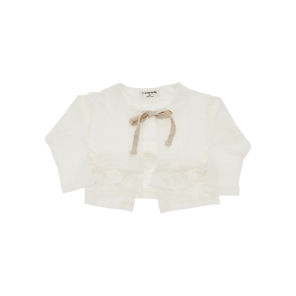 1 + in the Family Linen jersey cardigan