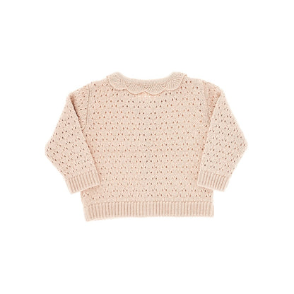 1 + in the Family Openworked wool-blend cardigan