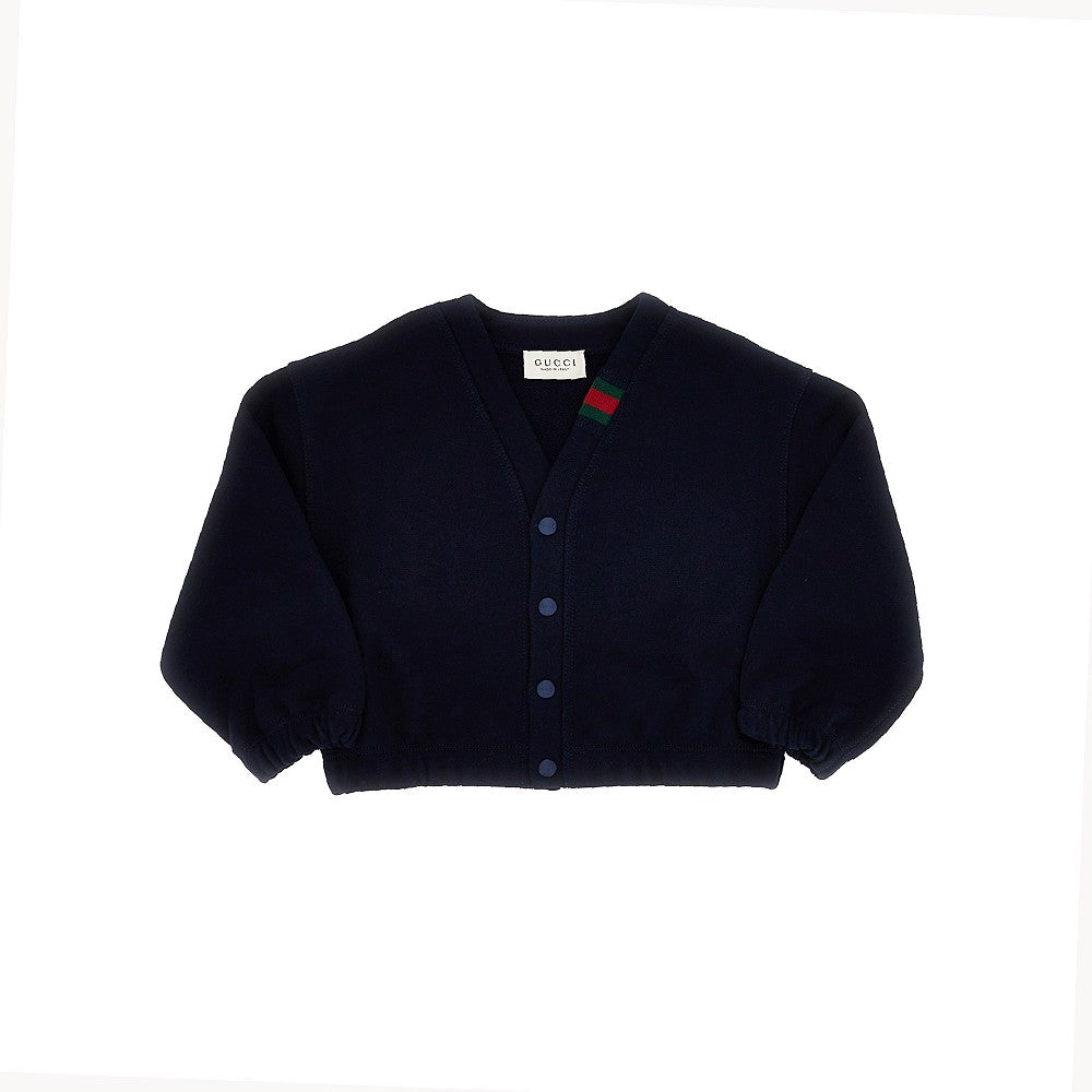 GUCCI Cotton cardigan with Web detail