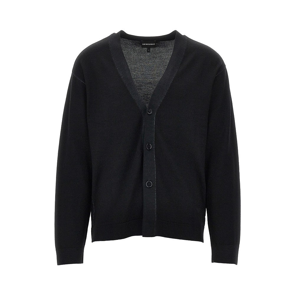 EMPORIO ARMANI Virgin wool knitting cardigan