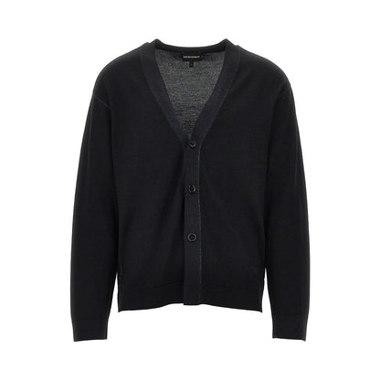 EMPORIO ARMANI Virgin wool knitting cardigan