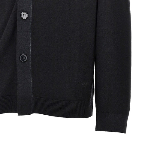 EMPORIO ARMANI Virgin wool knitting cardigan