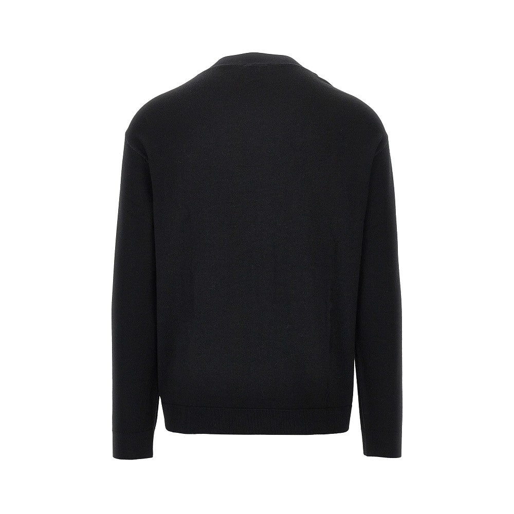 EMPORIO ARMANI Virgin wool knitting cardigan