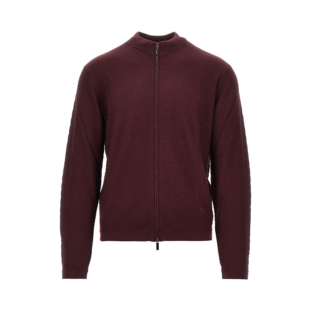 EMPORIO ARMANI Virgin wool knitted cardigan
