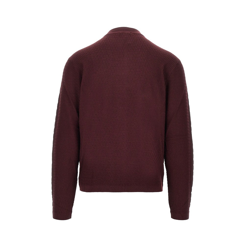 EMPORIO ARMANI Virgin wool knitted cardigan