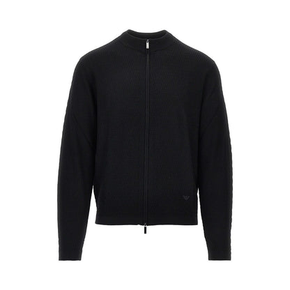 EMPORIO ARMANI Virgin wool knitted cardigan